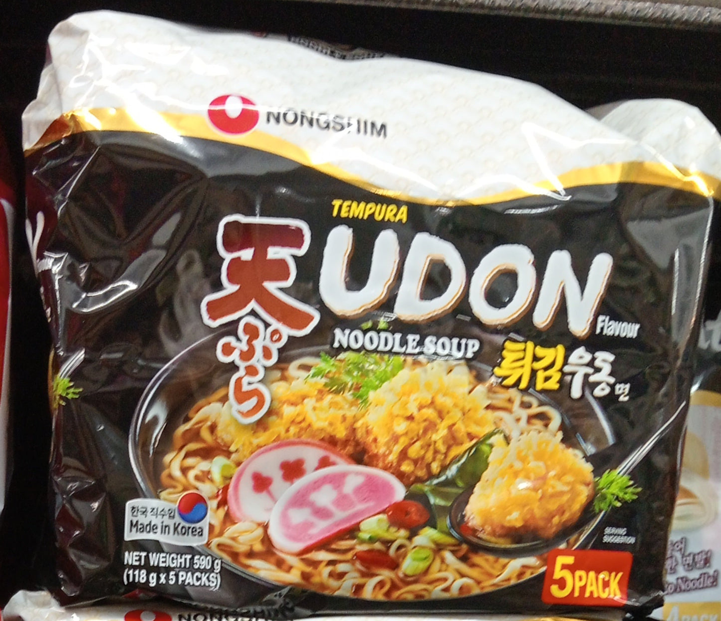 Nongshim Tempura udon noodles