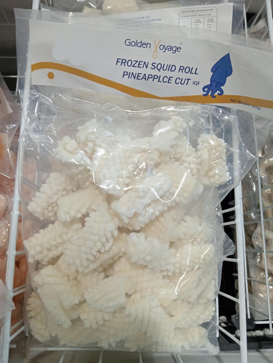 Frozen Squid Roll Pineapple cut 800gm