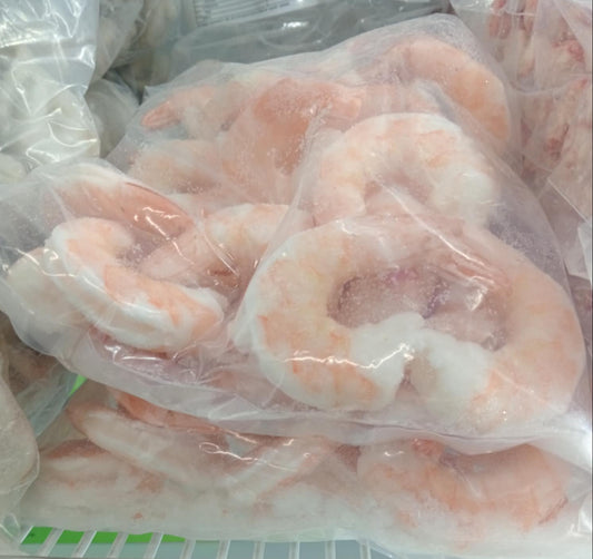 COOKED PRAWNS FROZEN TAIL ON 21/25 700GM