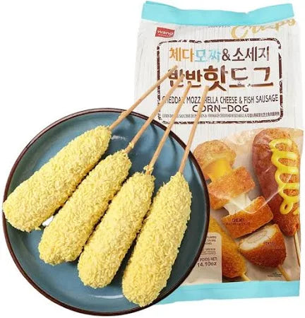 WANG MOZARELLA CHEESE AND FISH SAUSAGE CORN DOG