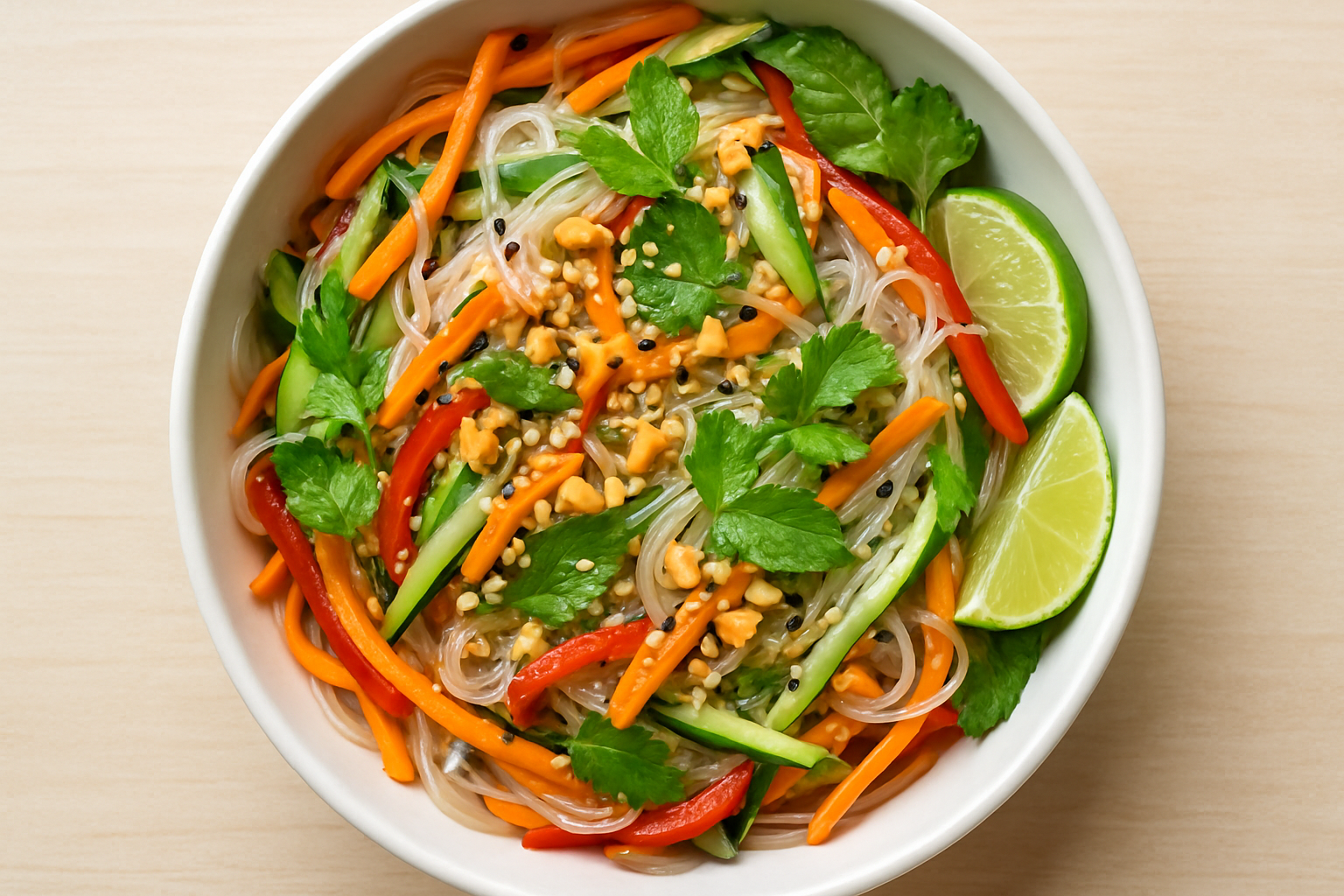 cold glass noodle salad