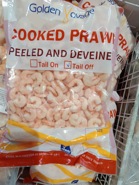 Cooked Prawns tail off 1kg