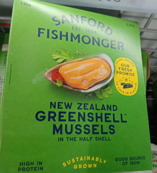 New Zealand Greenshell Mussels 1 kg
