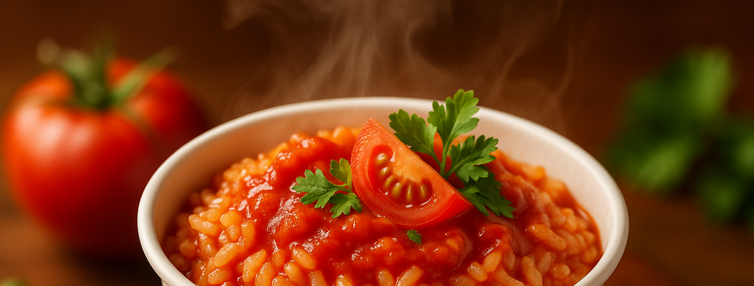 hai di lao Rice cup tomato flavour looking delicious
